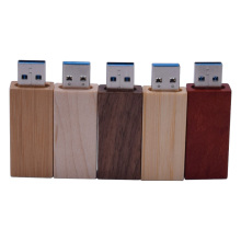Eco-friendly Wood High popular Rectangle Usb Stick Wholesale Bamboo  USB Drive With Logo Wooden USB Flash Drive